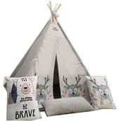 Namioty i tipi dla dzieci - Szare tipi dla dziecka K1-H29 - miniaturka - grafika 1
