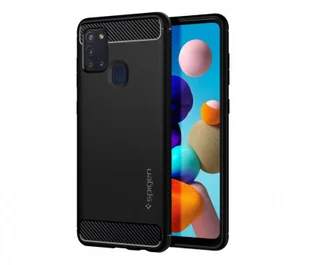 Spigen Etui Rugged Armor Galaxy A21s czarne 8809685629269 - Etui i futerały do telefonów - miniaturka - grafika 8