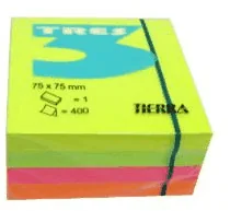 TIERRA Kostka samoprzylepna Tres 75x75 neon 400k KOSN7575 - Etykiety samoprzylepne i bloki etykiet - miniaturka - grafika 3