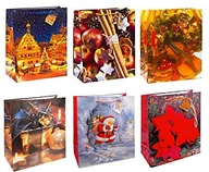 Akcesoria do pakowania - TSI 84317 worek na prezent Boże Narodzenie z serii 7, -częściowy rozmiar opakowania: duża 32 x 26 x 13.5 cm 4.02E+12 - miniaturka - grafika 1