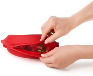 OXO - Good Grips OXO Good Grips omelettzu zaparzacz do kuchenek mikrofalowych, silikon, czerwony 11185600UKEU - Pozostałe akcesoria kuchenne - miniaturka - grafika 9