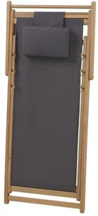 Beliani Leżak ogrodowy szary AVELLINO - Leżaki ogrodowe - miniaturka - grafika 7