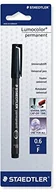 Foliopisy - Staedtler 318  9 bkda Lumocolor Universal PDA f końcówką około 0.6 MM, Permanent, 1 ST na blistrze, czarna 318-9 BKDA - miniaturka - grafika 1