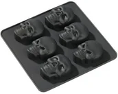 Akcesoria do lodu - GEDA LABELS Geda Labels 13655 zestaw 2 foremek do lodu/pralinek, w kształcie czaszki 13655 - miniaturka - grafika 1