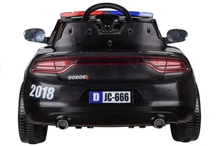 Import LEANToys Auto na Akumulator Samochód Policyjny Czarny LT3771-0 - Pojazdy elektryczne dla dzieci - miniaturka - grafika 7