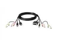 Adaptery i przejściówki - Aten kabel 2L-7D02DH 1.8M USB HDMI DVI-D KVM z Audio 2L-7D02DH - miniaturka - grafika 1