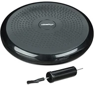 Pozostały sprzęt i akcesoria do ćwiczeń - relaxdays Relaxdays Balance poduszka poduszka na 33 cm, Balance Pad m. pompka powietrza, równowagi poduszka z wypustkami, Fitness, różnych. Kolory, czarny 10022526_46 - miniaturka - grafika 1