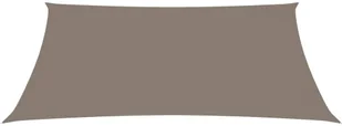 vidaXL Prostokątny żagiel ogrodowy, tkanina Oxford, 5x6 m, taupe vidaXL - Parasole ogrodowe - miniaturka - grafika 4