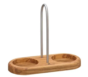 Zassenhaus Bukowa podstawka pod młynki z uchwytem, ciemna, Zassenhaus ZS-036053 - Pozostałe akcesoria kuchenne - miniaturka - grafika 3