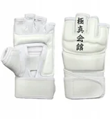 Ochraniacze do sportów walki - Rękawice karate Kyokushin napięstniki białe roz.L - miniaturka - grafika 1