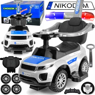 Jeździk Chodzik Pchacz Policja 6w1 Limited Edition - Chodziki - miniaturka - grafika 5