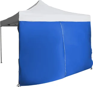 Expodom Ściana boczna 3m z drzwiami do konstrukcji z profilu sześciokątnego, Niebieski - Pawilony ogrodowe - miniaturka - grafika 2