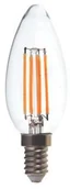 Żarówki LED - V-TAC LED świeca E14, 4 W, żarówka filamentowa, 3000 K, 400 LM, 300d, szklany 4301 4301 - miniaturka - grafika 1