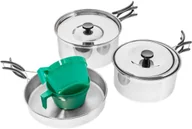 Kuchnia turystyczne i akcesoria - Mil-Tec Zestaw biwakowy stalowy (14647000) 14647000 - miniaturka - grafika 1