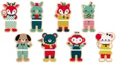 Klocki - Janod 8 BABY FOREST MAGNETS - miniaturka - grafika 1