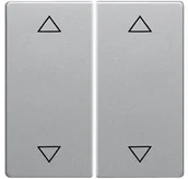 Wyłączniki światła i elektryczne - Berker Q.1/Q.3 klawisz podw strzałki 16446084 alu - miniaturka - grafika 1