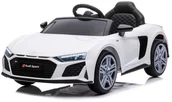 Pojazdy elektryczne dla dzieci - LEAN CARS Auto Na Akumulator Audi R8 Lift A300 Białe 9042 - miniaturka - grafika 1