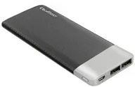 Powerbanki - Qoltec Power Bank czarny 10000mAh Li-poly 2x USB 2.1A (51987) - miniaturka - grafika 1