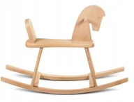 Zabawki na biegunach - Drewniany Koń Na Biegunach Konik Bujany Bujak Buk - miniaturka - grafika 1