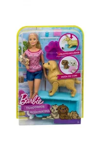 Mattel Barbie Narodziny piesków zestaw z lalką FBN17 - Lalki dla dziewczynek - miniaturka - grafika 4