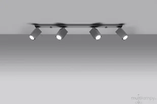 Sollux Lighting Plafon MERIDA 4L szary - Lampy sufitowe - miniaturka - grafika 2