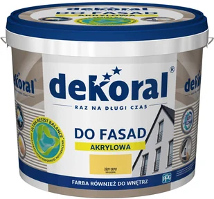 Dekoral Farba Emulsyjna  Polinit Żółty Ciepły Pojemność 5 L - Farby olejne i specjalne - miniaturka - grafika 2