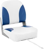 Wyposażenie sportowe i gimnastyczne - MSW Fotel do łodzi 38x42x51 cm biało-niebieski MSW-MBS-05 - miniaturka - grafika 1