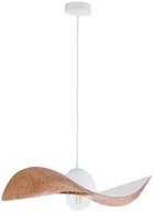 Lampy stojące - Sigma Zwis do przedpokoju KAPELLO metalowy kapelusz biały nad biurko - miniaturka - grafika 1