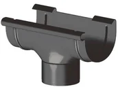 Rynny i akcesoria - Gamrat Lej spustowy fi125/110 Grafit 303736 - miniaturka - grafika 1