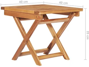 vidaXL Leżaki ze stolikiem i poduszkami, 2 szt., lite drewno tekowe! 3073174 - Leżaki ogrodowe - miniaturka - grafika 8