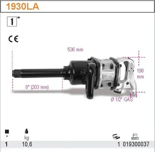BETA KLUCZ udarowych 1- 2445NM -1930LA ### 1930LA (1930LA) - Klucze pneumatyczne - miniaturka - grafika 4