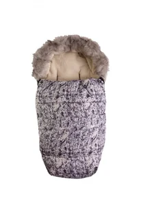 MATEX Śpiwór VENUS+mufka [TB0308_V1]szary marmurek - Śpiworki dla dzieci - miniaturka - grafika 2
