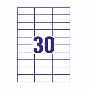 Avery Trwałe etykiety uniwersalne Zweckform; A4, 100 ark./op., 70 x 29,7 mm, białe /3489/ ZW152 - Etykiety do drukarek - miniaturka - grafika 6