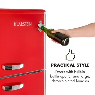 Lodówka Klarstein Audrey Czerwony - Lodówki - miniaturka - grafika 3