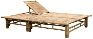 vidaXL 2-osobowy leżak z poduszkami bambusowy 3063959 - Leżaki ogrodowe - miniaturka - grafika 5