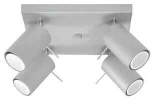 Sollux Lighting Plafon RING 4 szary - Lampy sufitowe - miniaturka - grafika 2