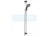 Zestawy prysznicowe - Kludi ZENTA 3S Zestaw prysznicowy czarny/chrom 608408600 6084086-00 - miniaturka - grafika 1