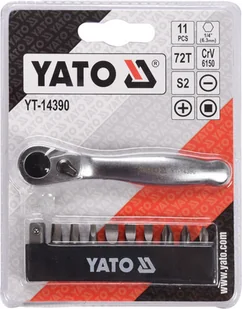 Yato ZESTAW BITÓW Z GRZECHOTKĄ 1/4 11SZT YT-14390 YT-14390 - Bity - miniaturka - grafika 3