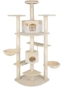 Drapaki dla kotów - TecTake Drapak dla kota Fippi 201 cm beżowy/biały 402186 - miniaturka - grafika 1