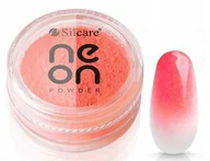 Ozdoby do paznokci - Silcare Efekt Dymu Neon Powder Salmon Pink 3g - miniaturka - grafika 1