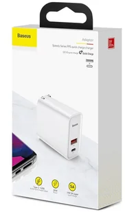 Baseus ładowarka sieciowa PPS QC USB + PD 30W biała CCFS-C02 - Ładowarki do telefonów - miniaturka - grafika 3