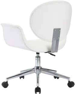 vidaXL Obrotowe krzesła stołowe, 6 szt., białe, sztuczna skóra 3054859 - Krzesła - miniaturka - grafika 5