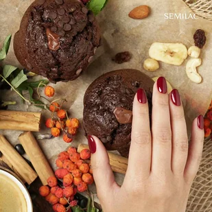 Semilac Semilac Black Beans Muffin 404 7ml SEM404 - Lakiery hybrydowe - miniaturka - grafika 3