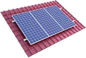 Akcesoria do kolektorów i fotowoltaiki - AZO Digital System montażowy do paneli PV typ pokrycia - dachówka ceramiczna 8PANELSYSDC01 - miniaturka - grafika 1