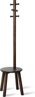 Wieszaki i stojaki - Umbra Wieszak ze stołkiem Pillar ciemne drewno 1014257-048 - miniaturka - grafika 1