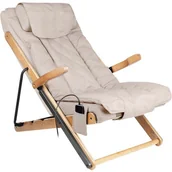 Fotele - RELAX SAKURA FOTEL SKŁADANY Z MASAŻEREM BEŻOWY - miniaturka - grafika 1