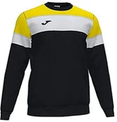 Bluzy sportowe męskie - Joma Joma Bluza męska Crew Iv czarny czarny/żółty 3XS 101575.109 - miniaturka - grafika 1