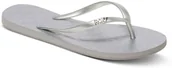 Klapki i japonki damskie - Roxy japonki damskie VIVA IV Silver SIL - miniaturka - grafika 1