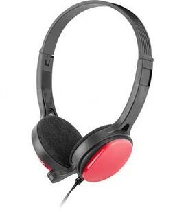 UGO Słuchawki z mikrofonem USL-1222 (kolor czarno-czerwony) - Słuchawki - miniaturka - grafika 2