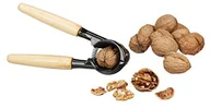 Otwieracze do puszek - Relaxdays dziadek do orzechów z drewnianym uchwytem,   orzech szczypce z aluminium do orzechów włoskich, 2in1 otwieracz do butelek szampana, wys. x szer. x gł.: 6 x 18 x 8,5 cm, czarna 10021731 - miniaturka - grafika 1
